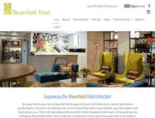 Tablet Screenshot of bloomfieldhotel.com